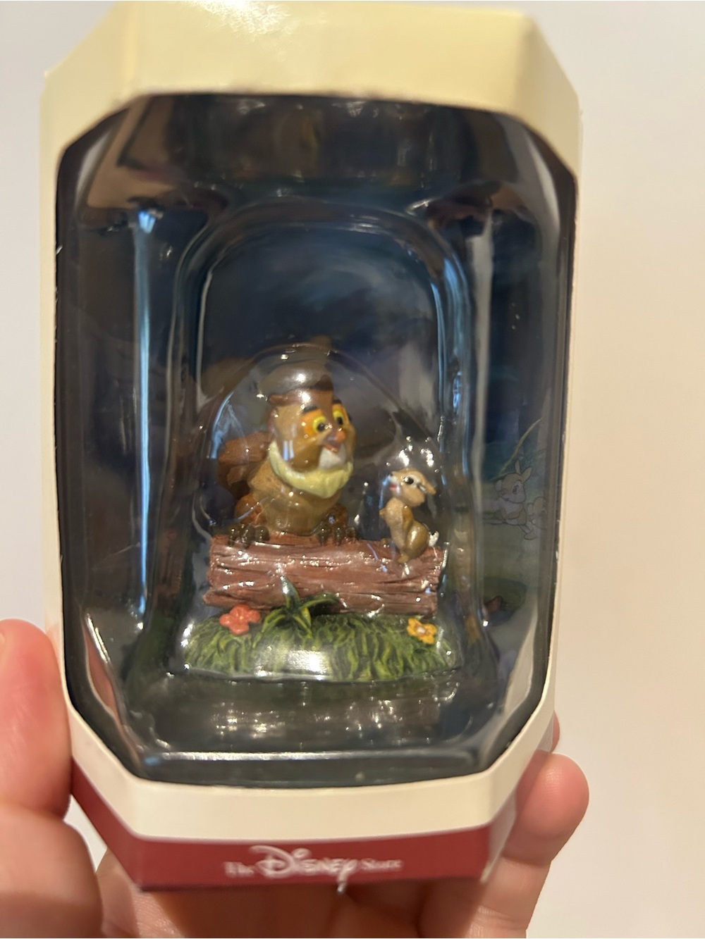 Disney TINY KINGDOM Bambi ‘Chipmunk & Friend Owl’ 1942 Vintage Figure